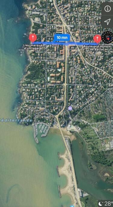 F2/4 Pers Plage-Commerces A Pieds-Parking Prive Saint Aygulf Exterior foto