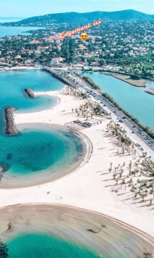 F2/4 Pers Plage-Commerces A Pieds-Parking Prive Saint Aygulf Exterior foto